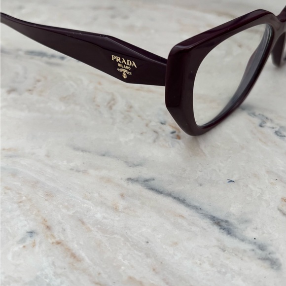 Prada garnet Rx eyeglasses - Picture 7 of 9